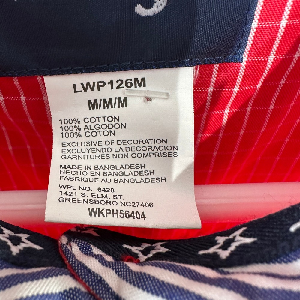 Wrangler NWT National Patriot USA Womens Red‎ White Plaid Western Rodeo Shirt M - Picture 6 of 7